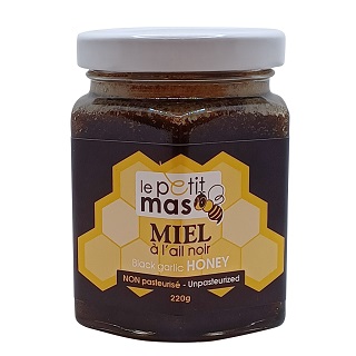 Miel à l'ail noir - Le Petit Mas producteur d'ail biologique du Québec