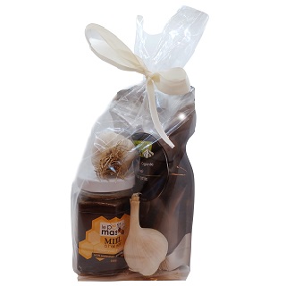 Le Petit Mas paquet cadeau no 6 miel ail noir, ail noir et bulbes